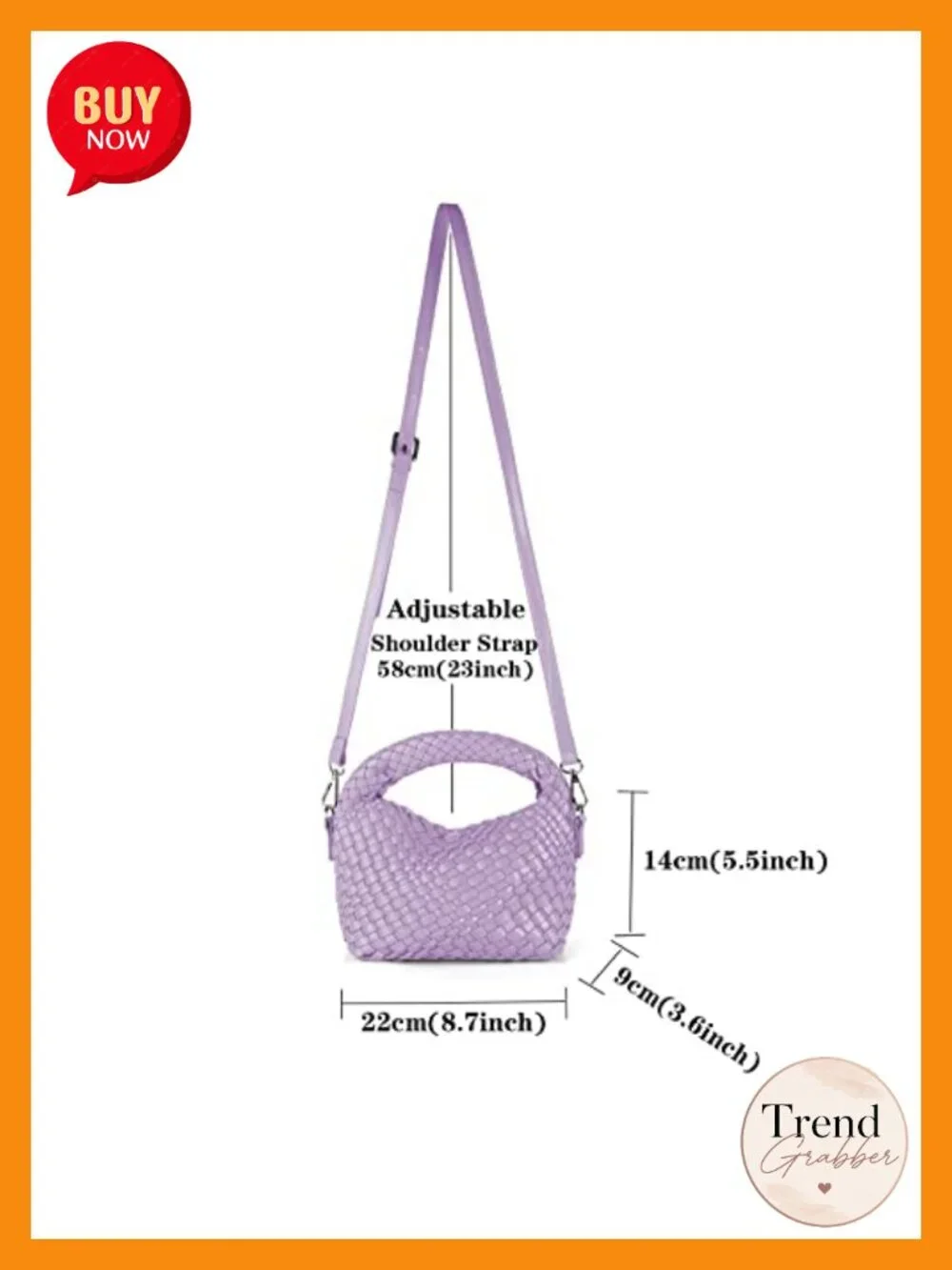 Small Woven Vegan Leather Crossbody Tote Bag with Detachable Strap